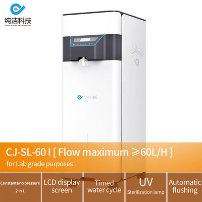 Buon prezzo Tipo II RO Deionizzatore Macchine per l'acqua Acqua distillata Di sistemi di produzione di acqua per laboratori 60L/h in linea